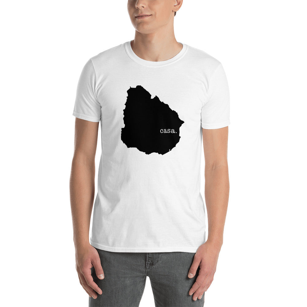 Uruguay Black Map Unisex T-Shirt