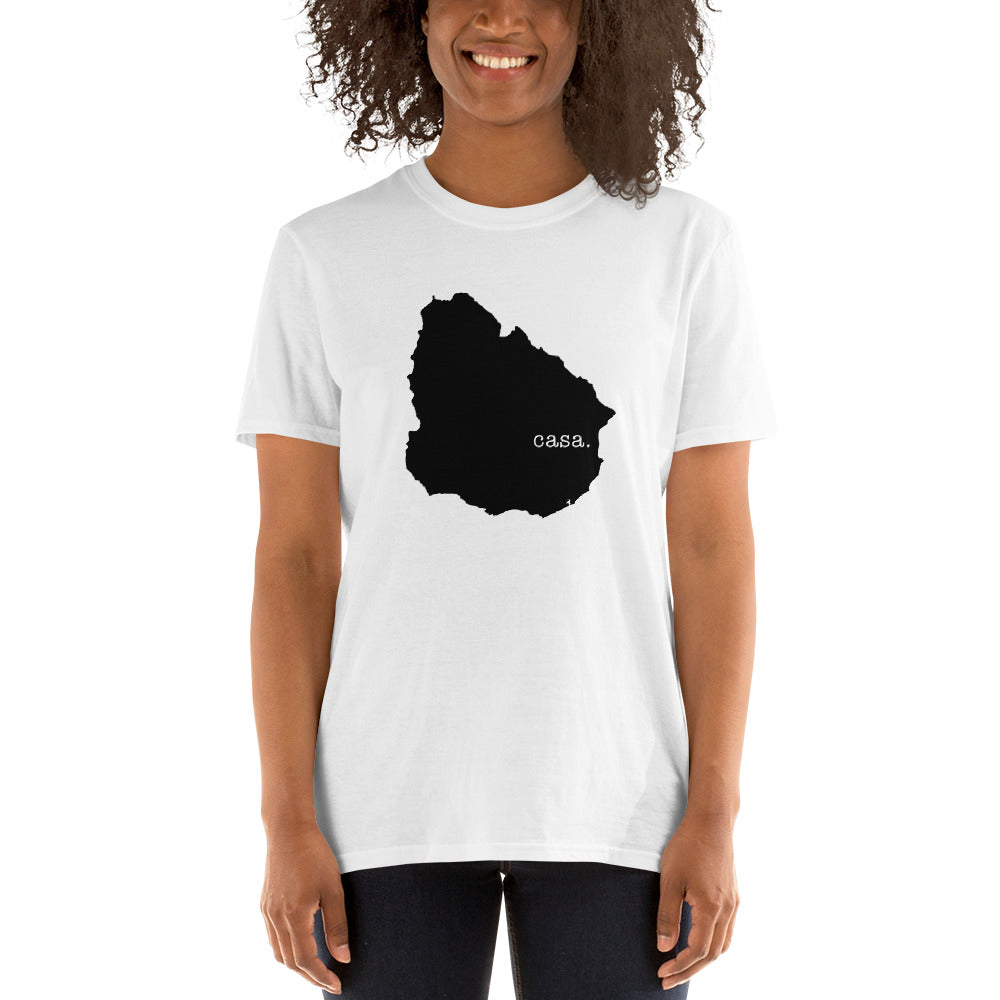 Uruguay Black Map Unisex T-Shirt
