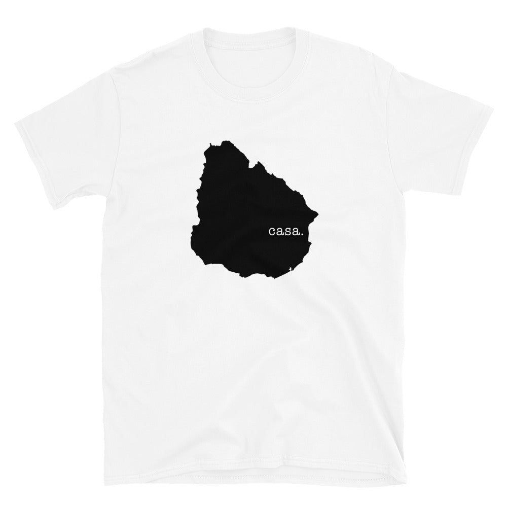 Uruguay Black Map Unisex T-Shirt