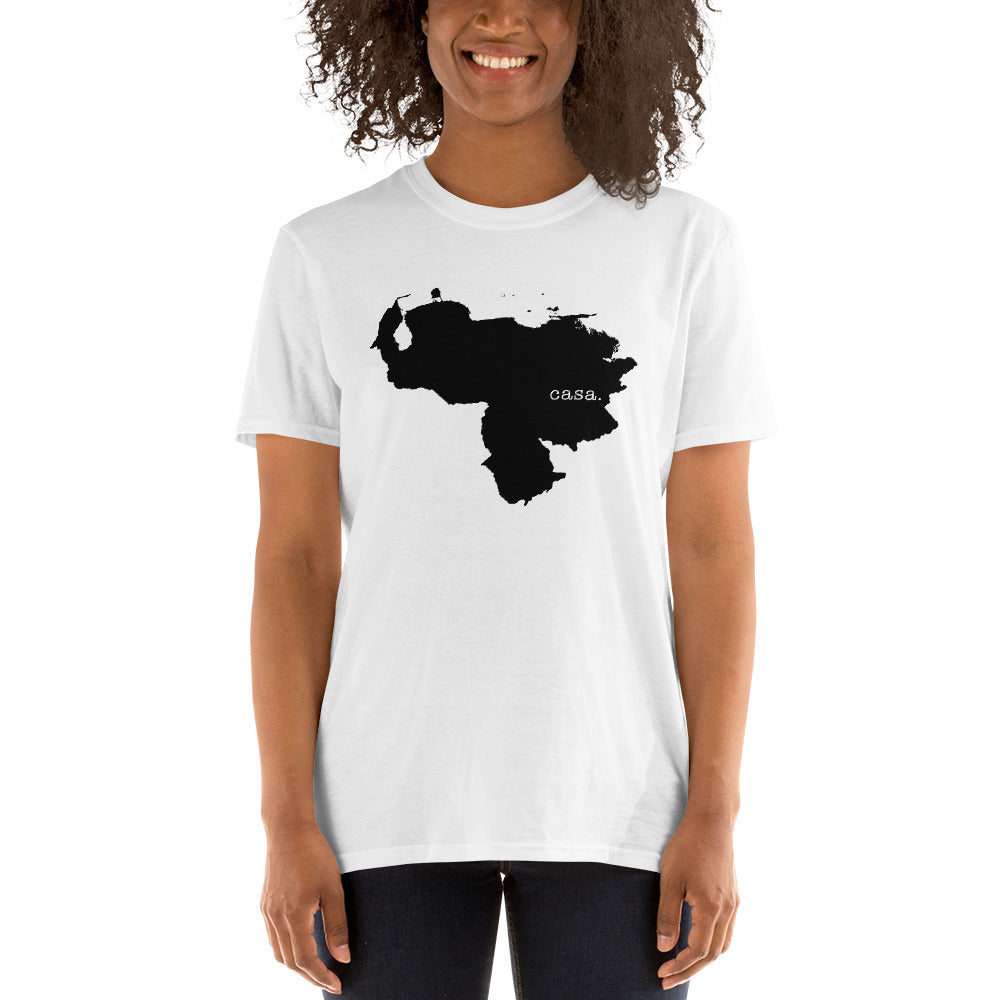 Venezuela Black Map Unisex T-Shirt