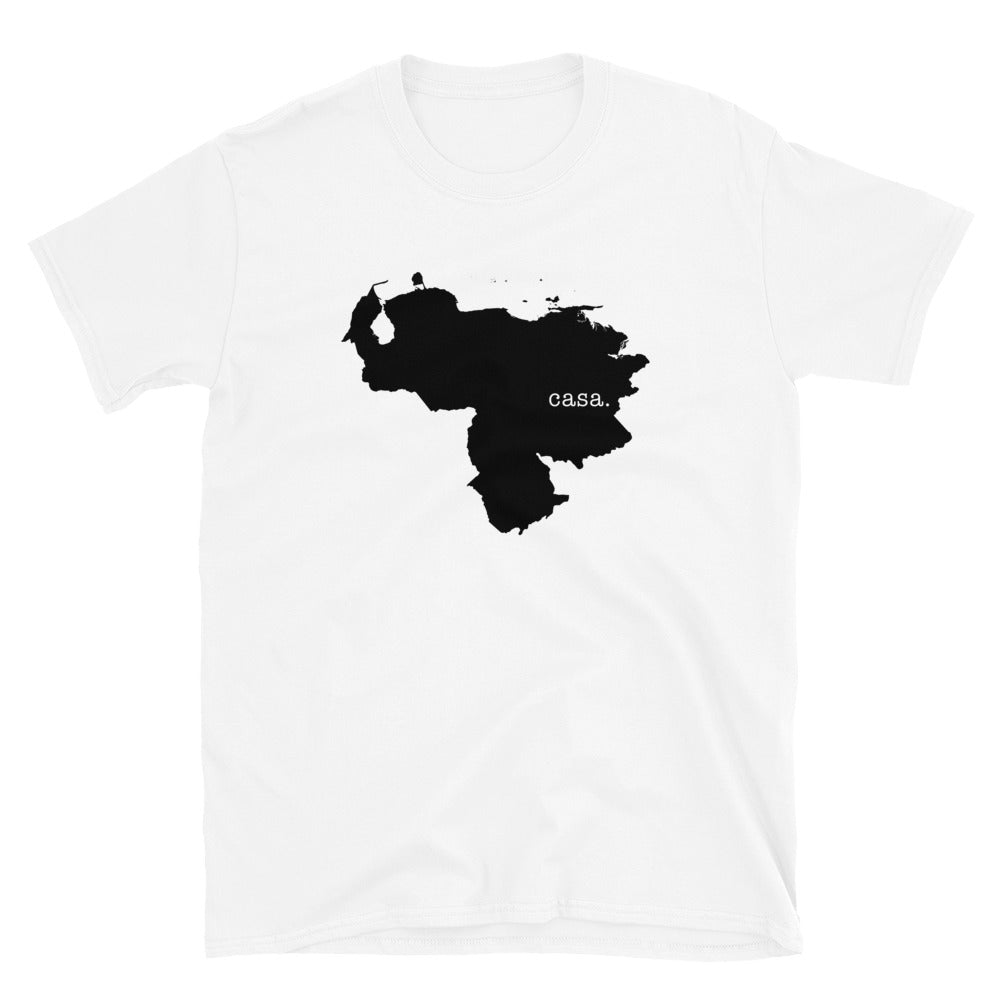Venezuela Black Map Unisex T-Shirt