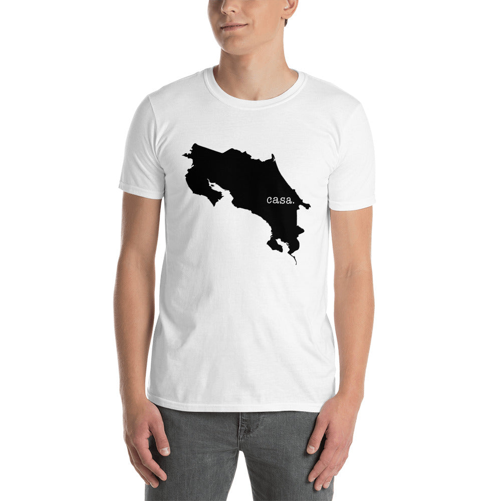 Costa Rica Black Map Unisex T-Shirt