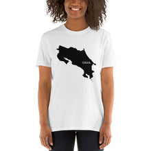 Load image into Gallery viewer, Costa Rica Black Map Unisex T-Shirt
