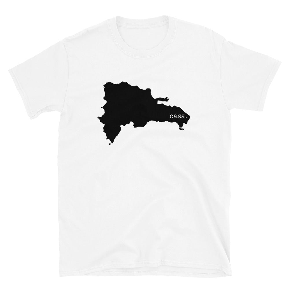 Dominican Republic Black Map Unisex T-Shirt
