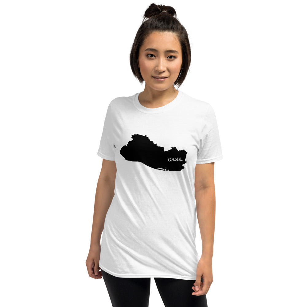 El Salvador Black Map Unisex T-Shirt