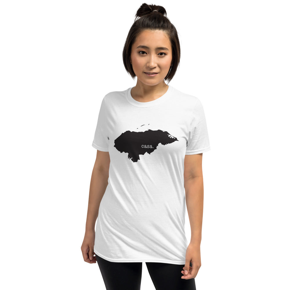 Honduras Black Map Unisex T-Shirt
