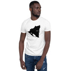 Nicaragua Black Map Unisex T-Shirt