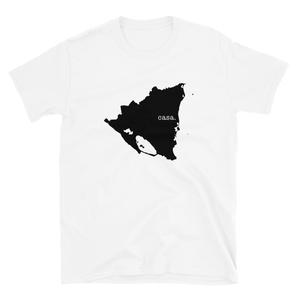 Nicaragua Black Map Unisex T-Shirt