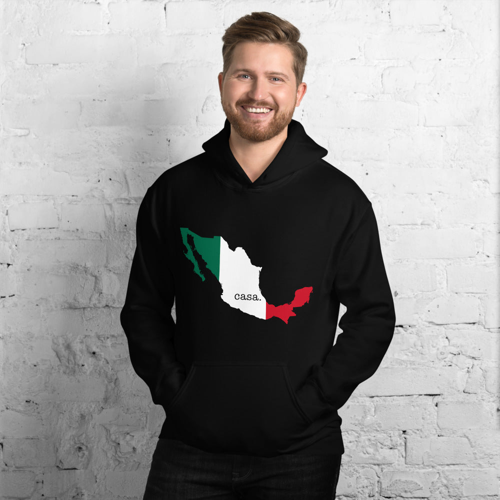 Mexico Flag Map Unisex Hoodie