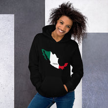 Load image into Gallery viewer, Mexico Flag Map Unisex Hoodie
