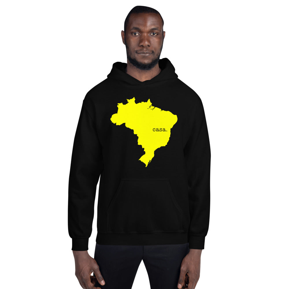 Brazil Yellow Map Unisex Hoodie
