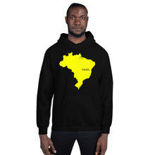 Load image into Gallery viewer, Brazil Yellow Map Unisex Hoodie
