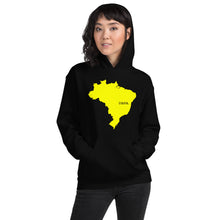 Load image into Gallery viewer, Brazil Yellow Map Unisex Hoodie
