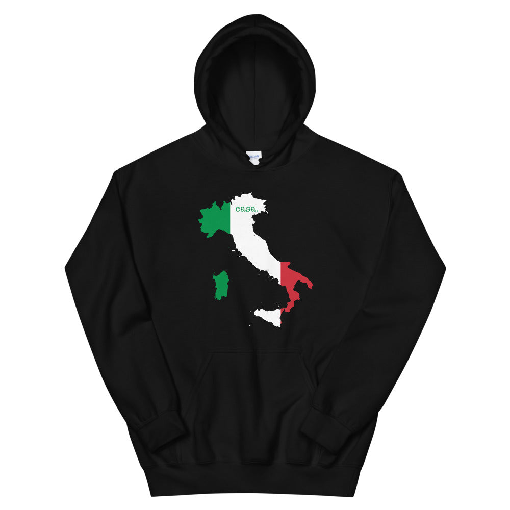 Italy Flag Map Unisex Hoodie