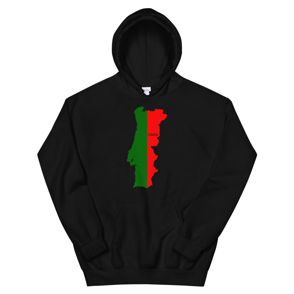 Portugal Flag Map Unisex Hoodie