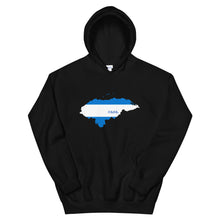 Load image into Gallery viewer, Honduras Flag Map Unisex Hoodie
