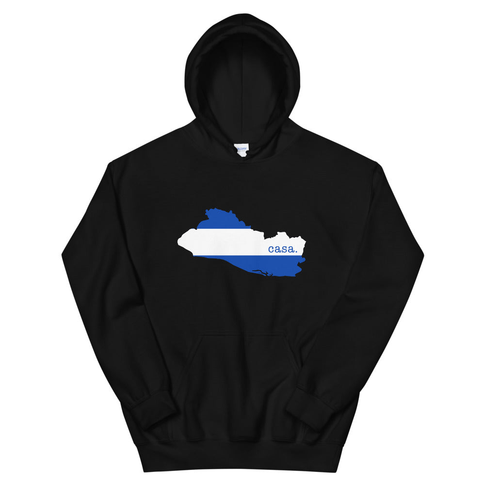 El Salvador Flag Map Unisex Hoodie