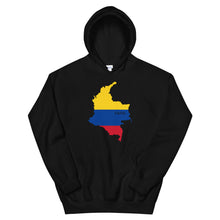 Load image into Gallery viewer, Colombia Flag Map Unisex Hoodie
