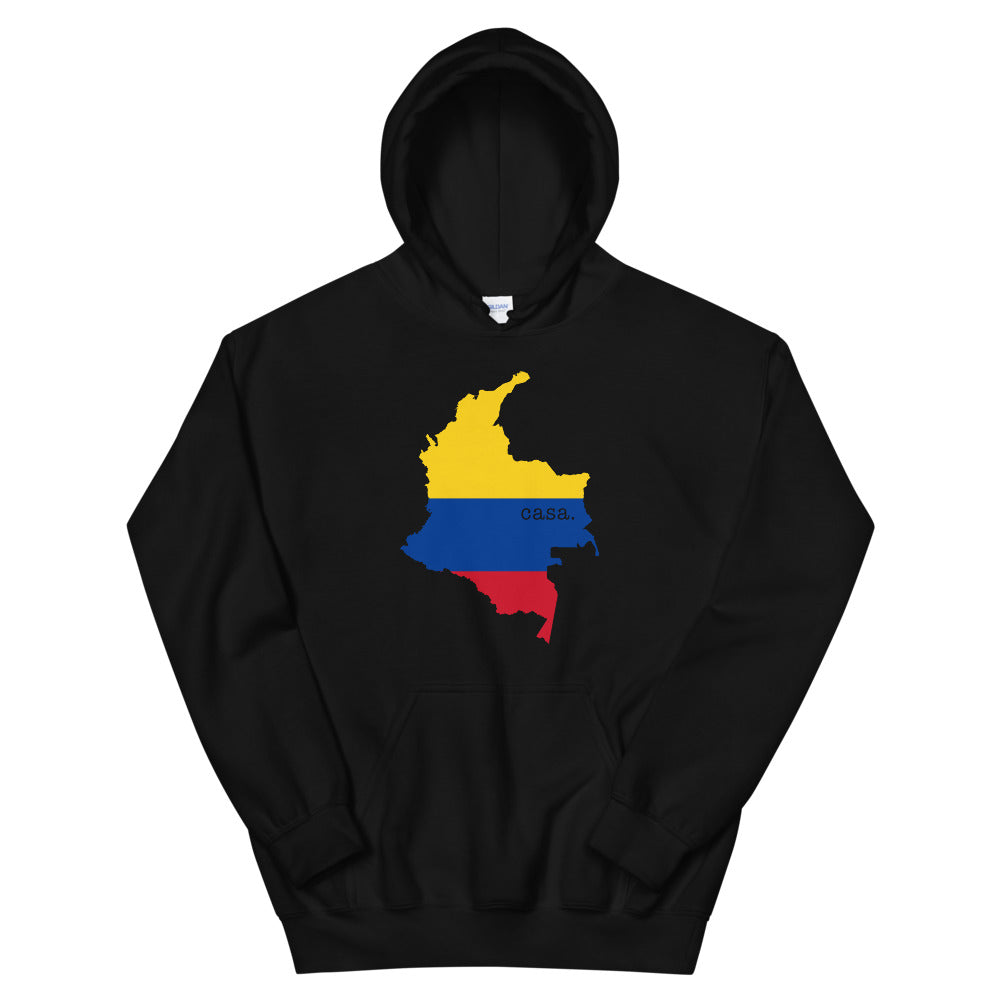 Colombia Flag Map Unisex Hoodie