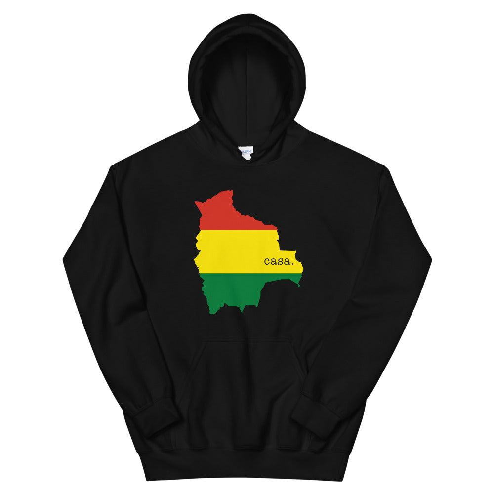 Bolivia Flag Map Unisex Hoodie