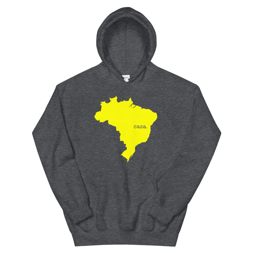 Brazil Yellow Map Unisex Hoodie
