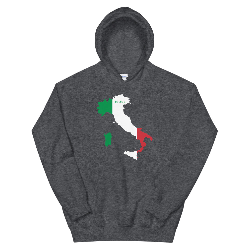 Italy Flag Map Unisex Hoodie