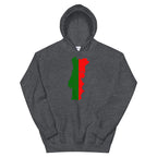 Portugal Flag Map Unisex Hoodie