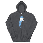 Argentina Flag Map Unisex Hoodie