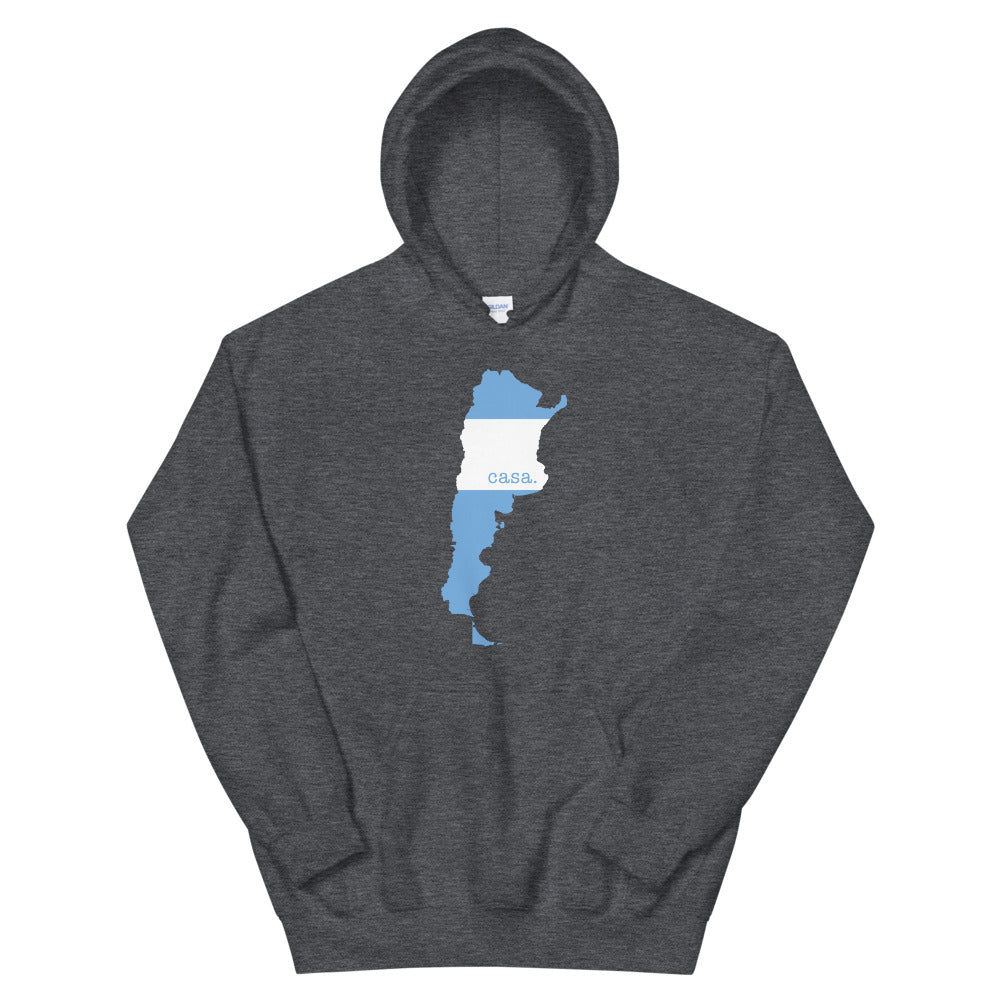 Argentina Flag Map Unisex Hoodie