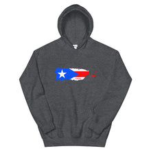 Load image into Gallery viewer, Puerto Rico Flag Map Unisex Hoodie
