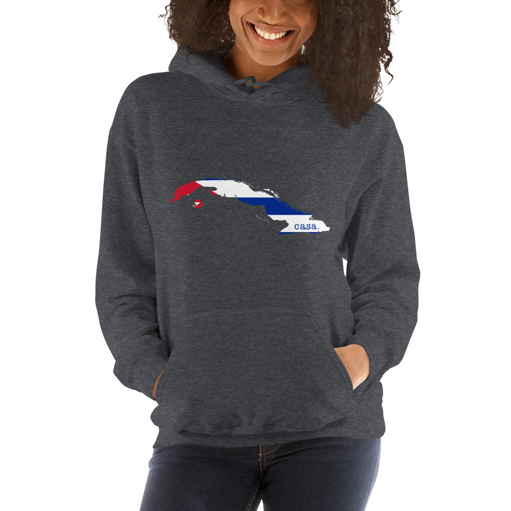 Cuba Flag Map Unisex Hoodie