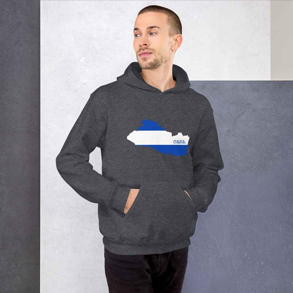 El Salvador Flag Map Unisex Hoodie