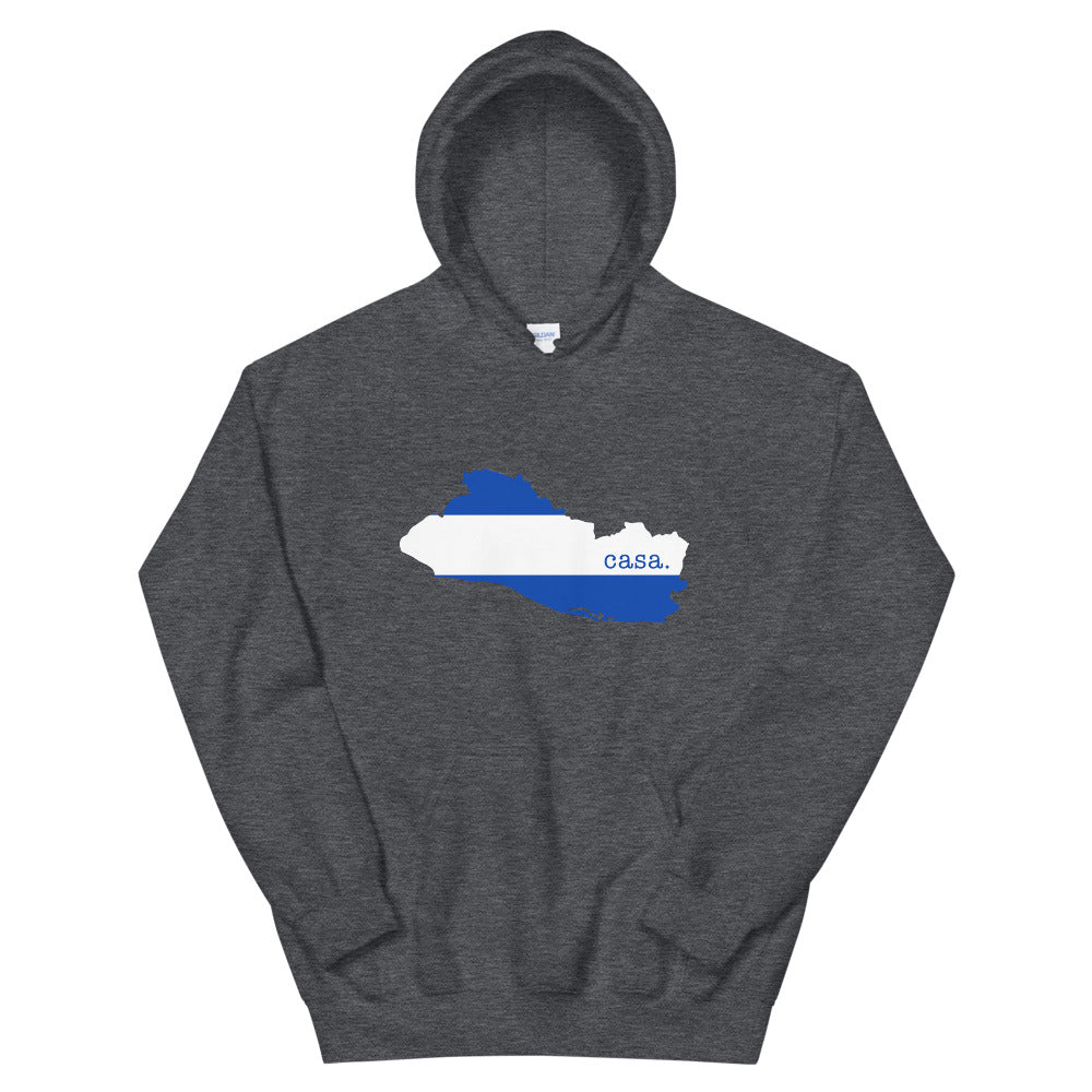 El Salvador Flag Map Unisex Hoodie