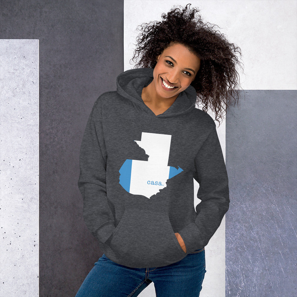 Guatemala Flag Map Unisex Hoodie