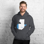 Guatemala Flag Map Unisex Hoodie