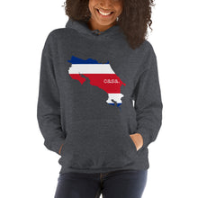 Load image into Gallery viewer, Costa Rica Flag Map Unisex Hoodie
