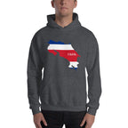 Costa Rica Flag Map Unisex Hoodie