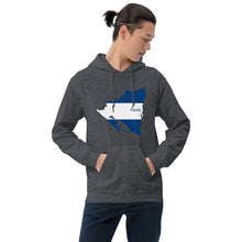 Load image into Gallery viewer, Nicaragua Flag Map Unisex Hoodie
