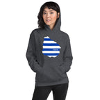 Uruguay Flag Map Unisex Hoodie