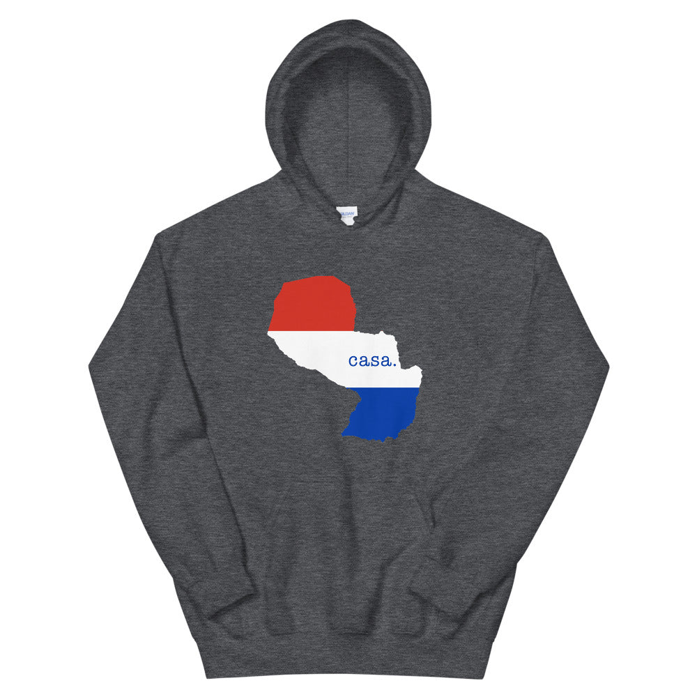 Paraguay Flag Map Unisex Hoodie