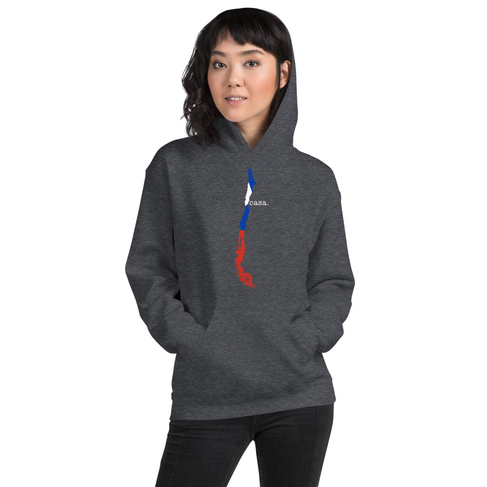 Chile Flag Map Unisex Hoodie