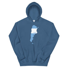 Load image into Gallery viewer, Argentina Flag Map Unisex Hoodie
