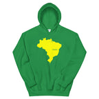 Brazil Yellow Map Unisex Hoodie