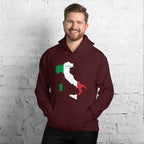 Italy Flag Map Unisex Hoodie