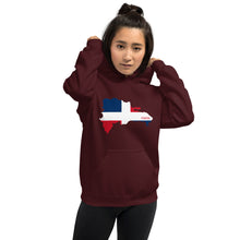 Load image into Gallery viewer, Dominican Republic Flag Map Unisex Hoodie
