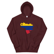 Load image into Gallery viewer, Venezuela Flag Map Unisex Hoodie
