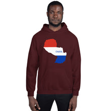 Load image into Gallery viewer, Paraguay Flag Map Unisex Hoodie
