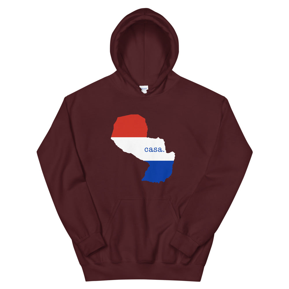 Paraguay Flag Map Unisex Hoodie