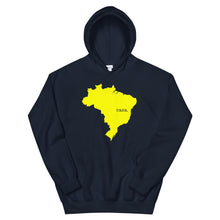 Load image into Gallery viewer, Brazil Yellow Map Unisex Hoodie
