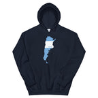 Argentina Flag Map Unisex Hoodie